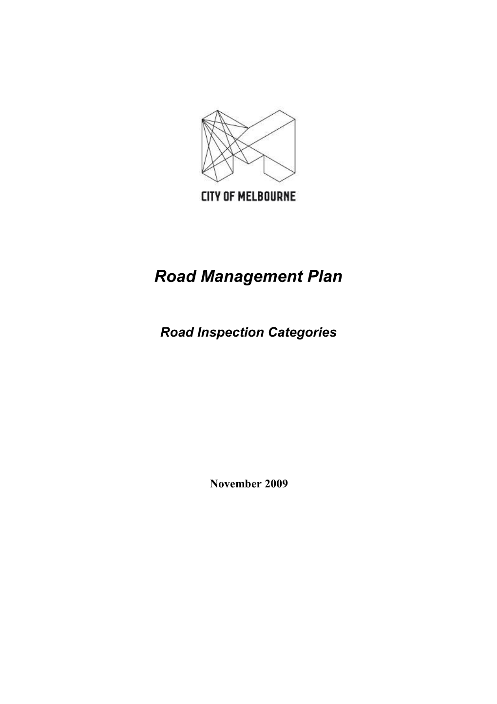 Road Management Plan - Road Inspection Categories