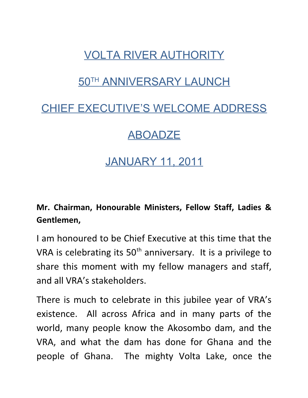 Volta River Authority