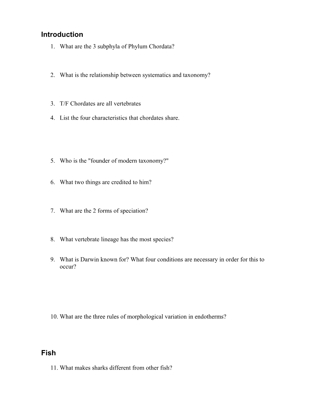 What Are the 3 Subphyla of Phylum Chordata