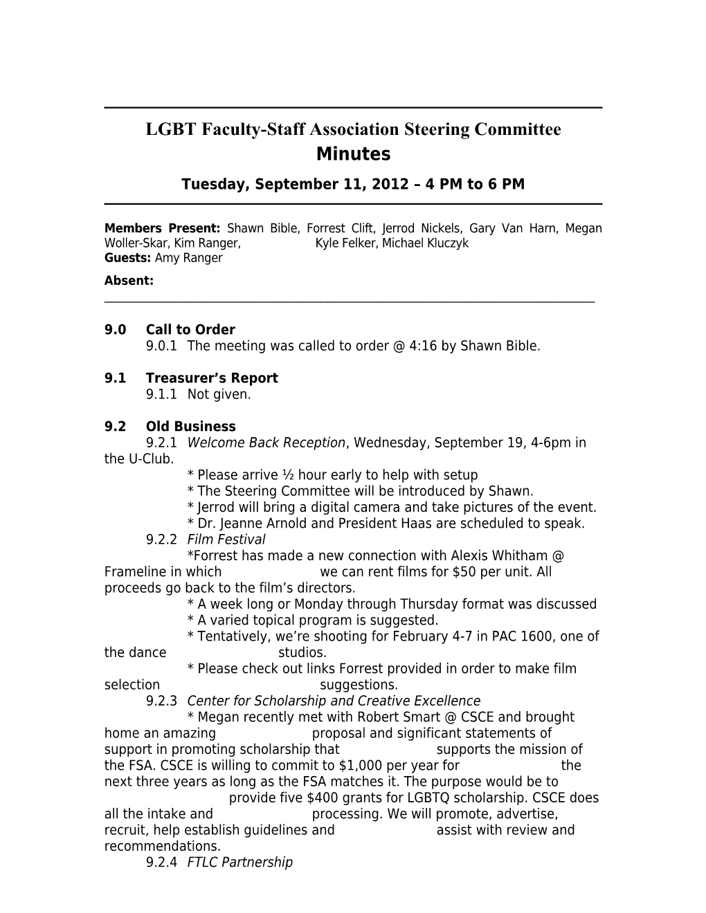 LGBT Faculty-Staff Associationsteering Committee
