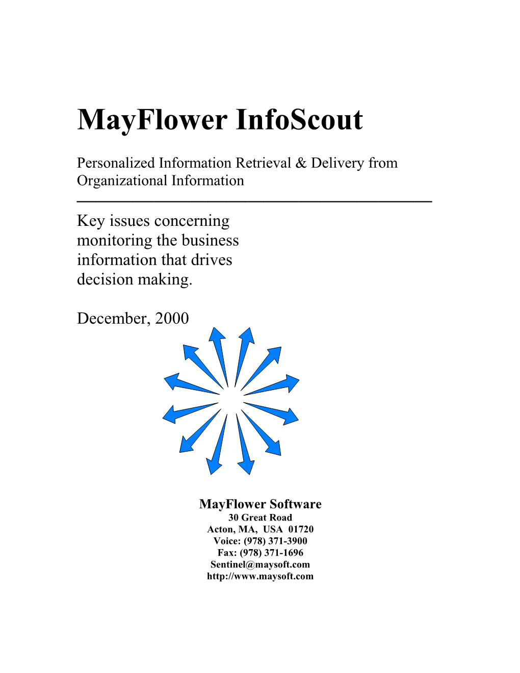 Mayflower Infoscout