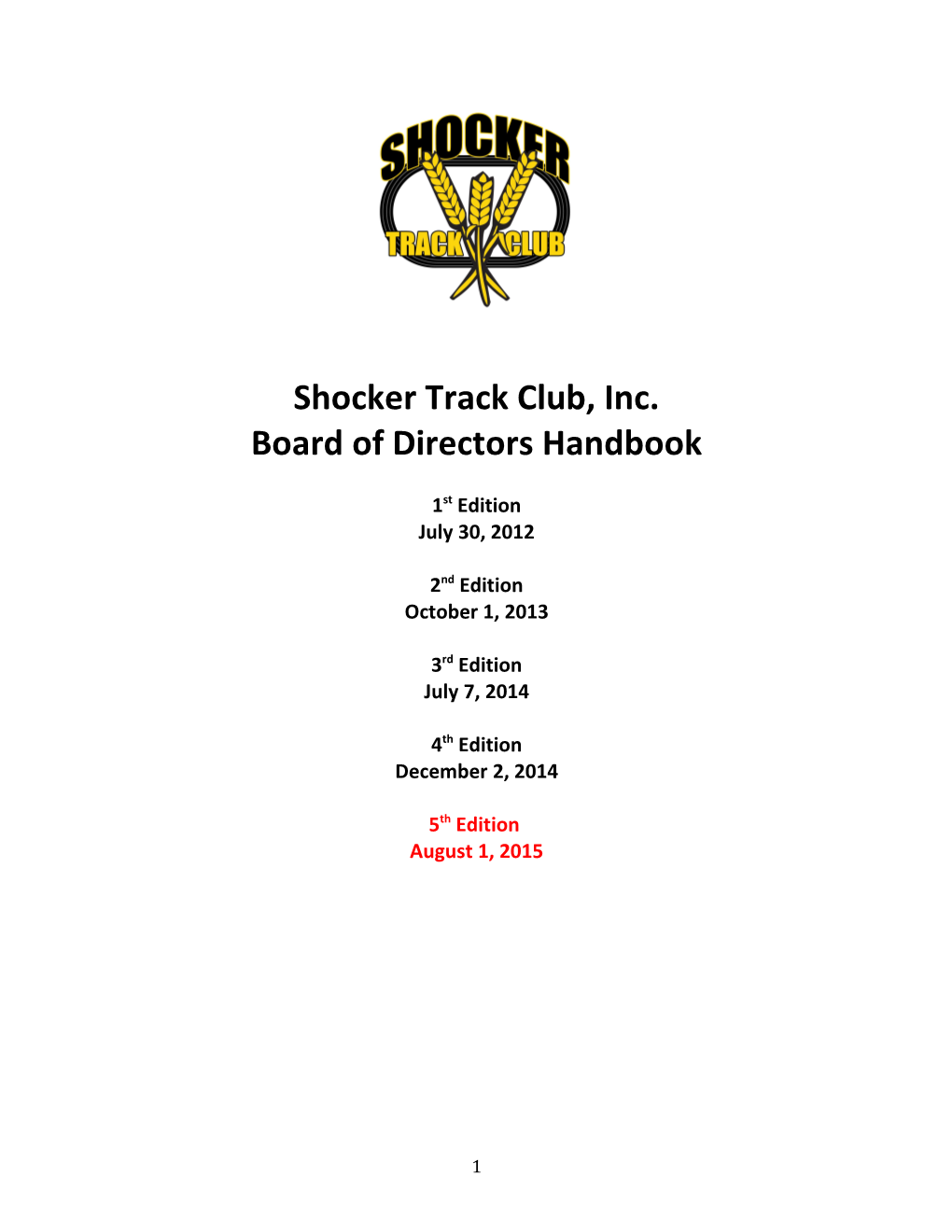 Shocker Track Club, Inc