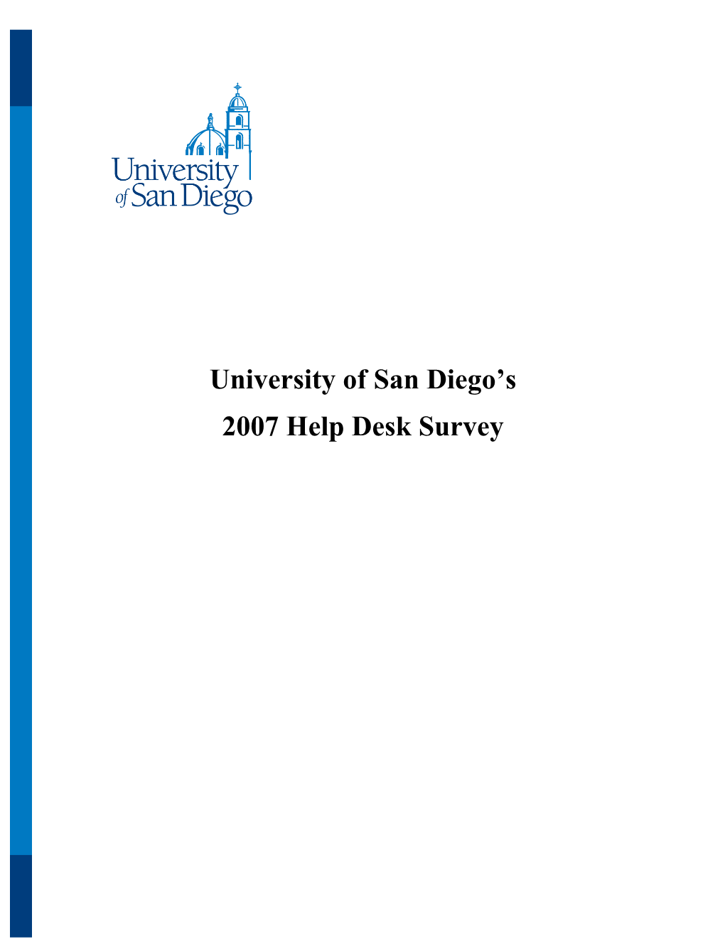2007 Help Desk Survey