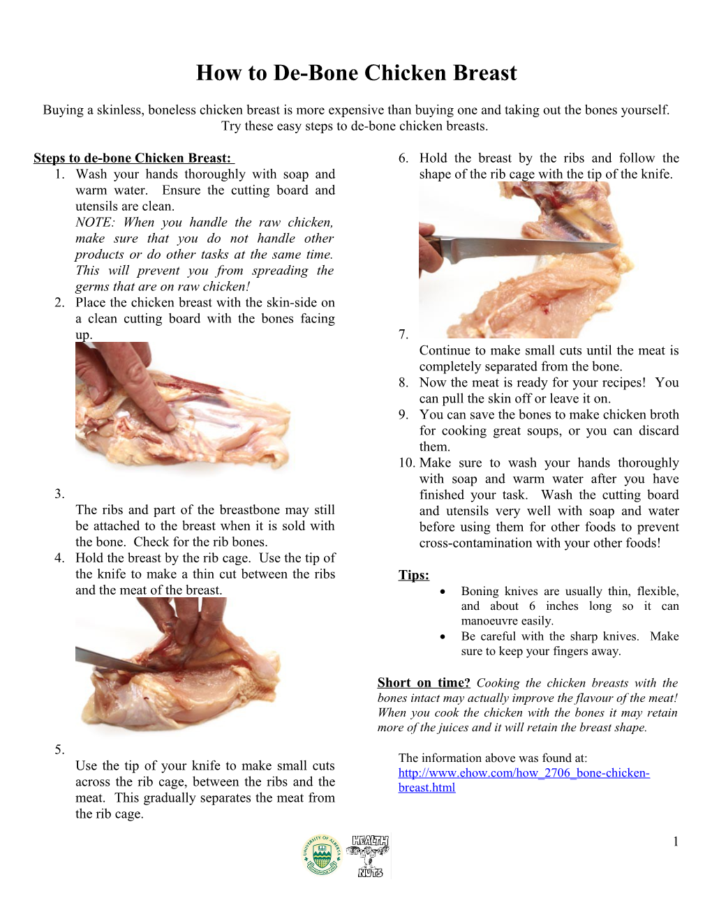 How to Bone Chicken Breast