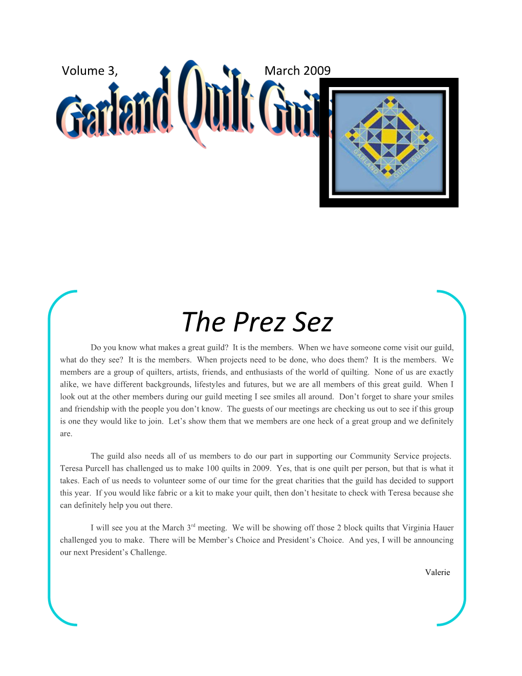 Garland Quilt Guild Meeting