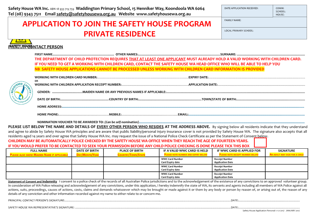 Safety House Association