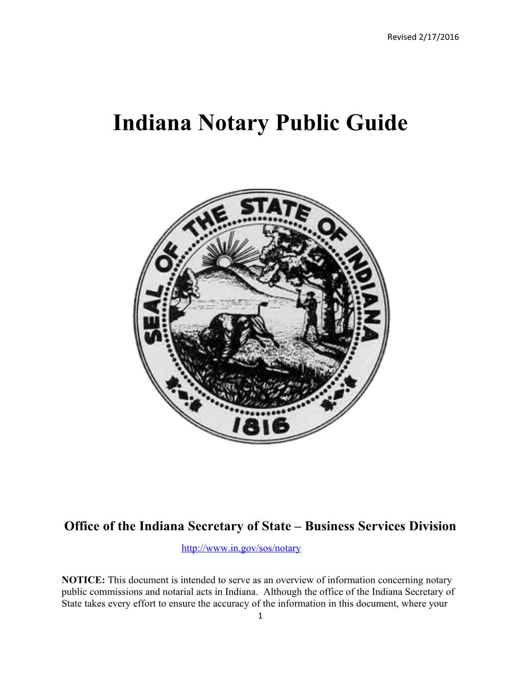 Indiana Notary Public Guide