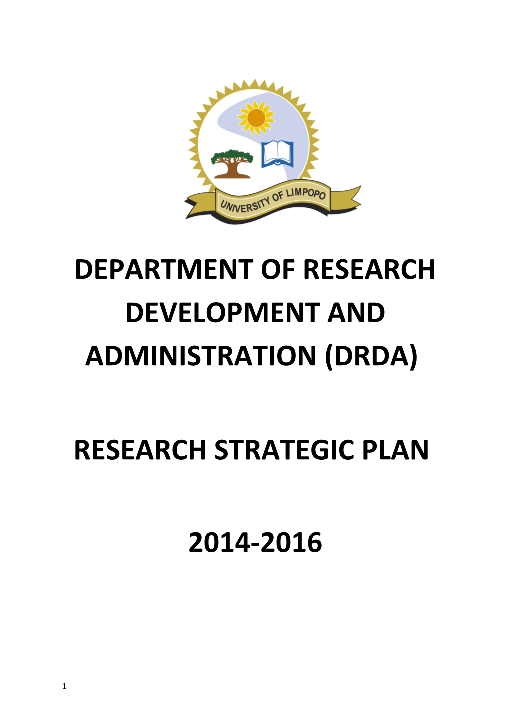 Department of Research Development and Administration(Drda)