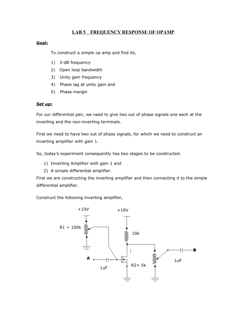 Frequency Response of Opamp