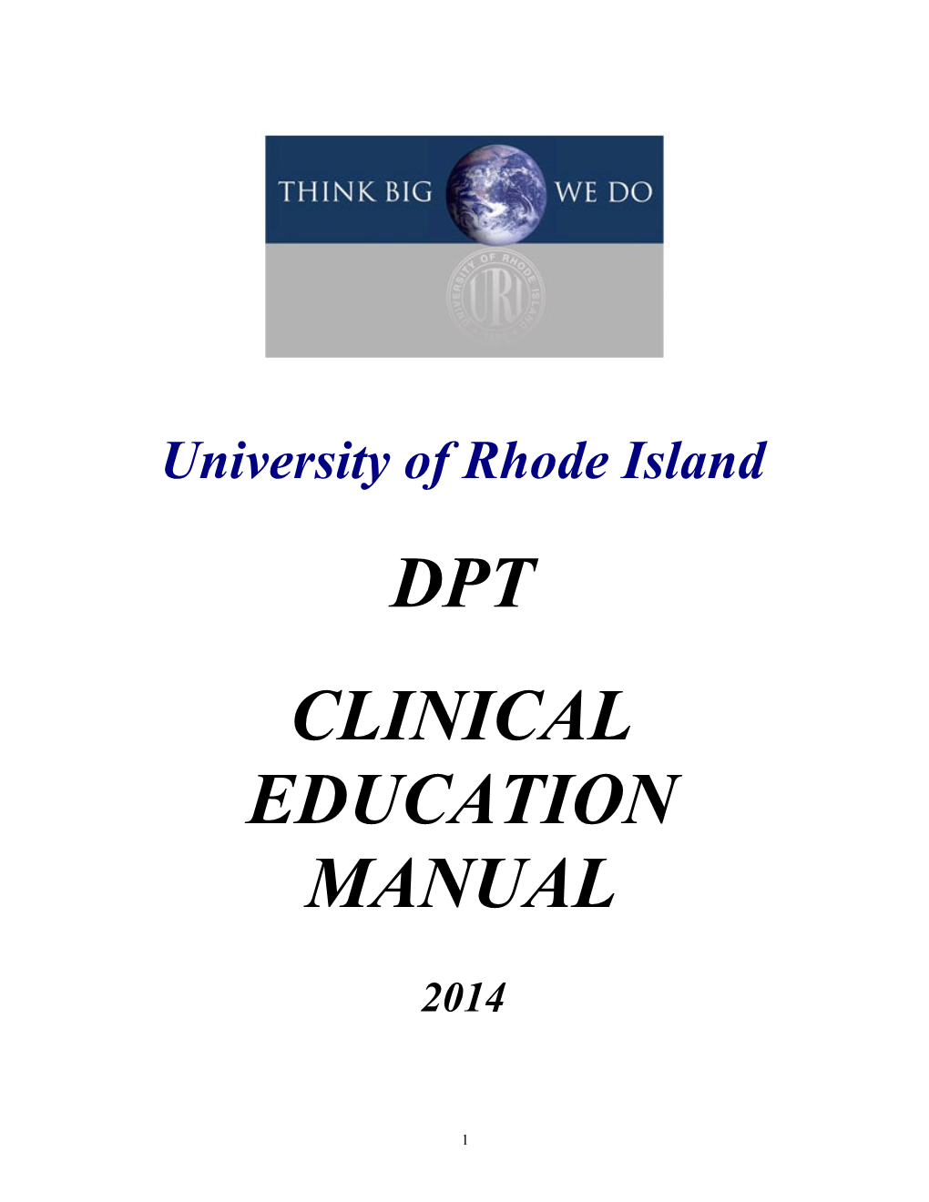 URI Clinical Education Manual