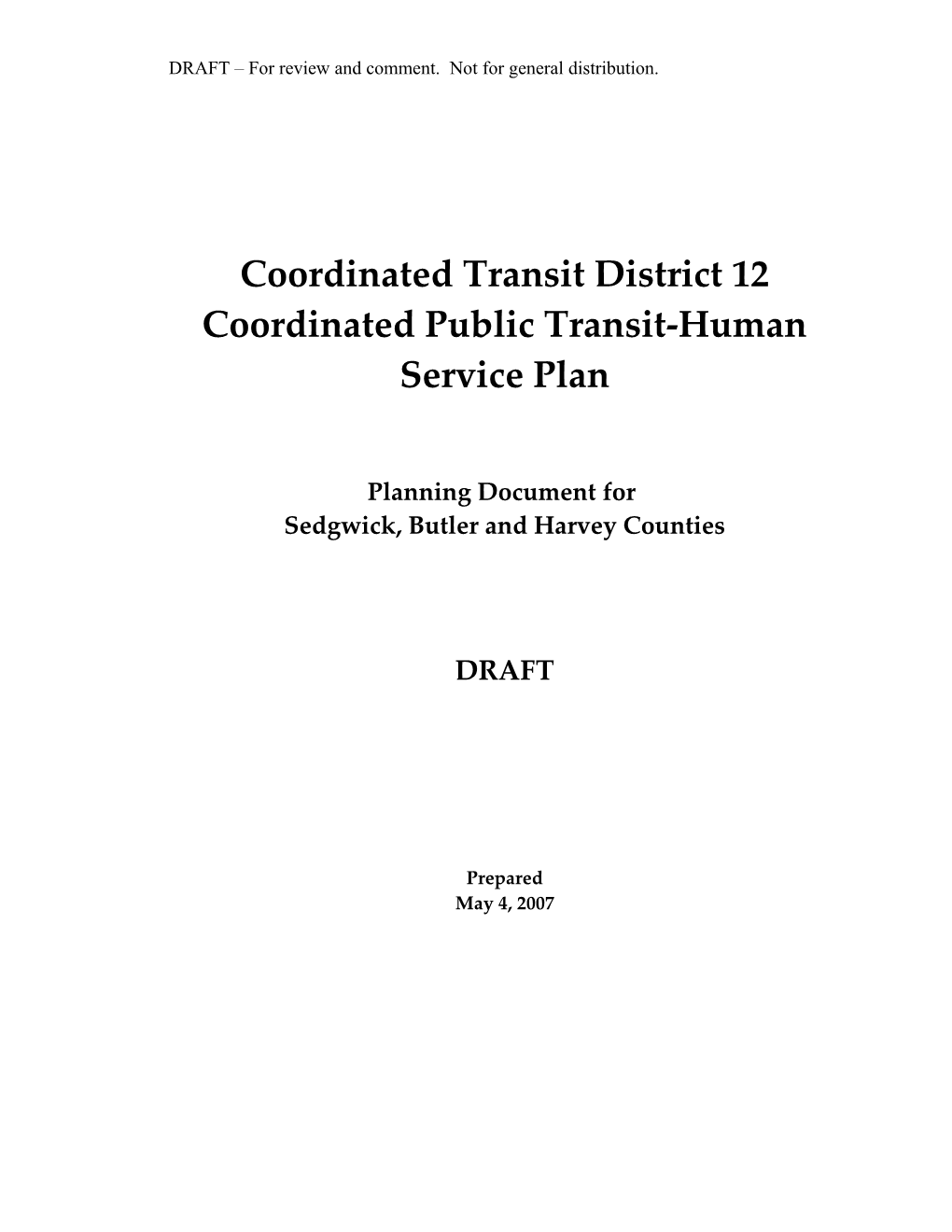 Coordinated Transit District 12