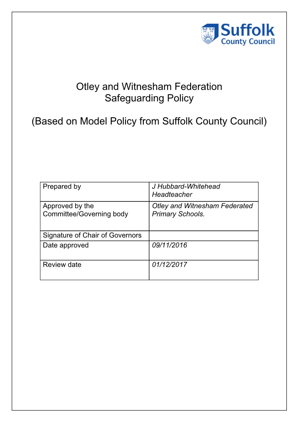 Otley and Witnesham Federation of Primary Schools