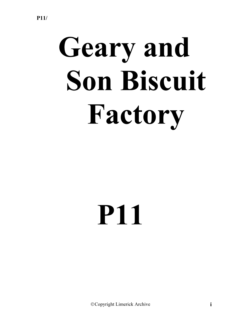 Geary S Biscuit Factory