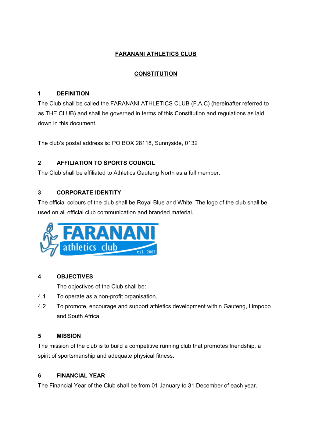 Faranani Athletics Club
