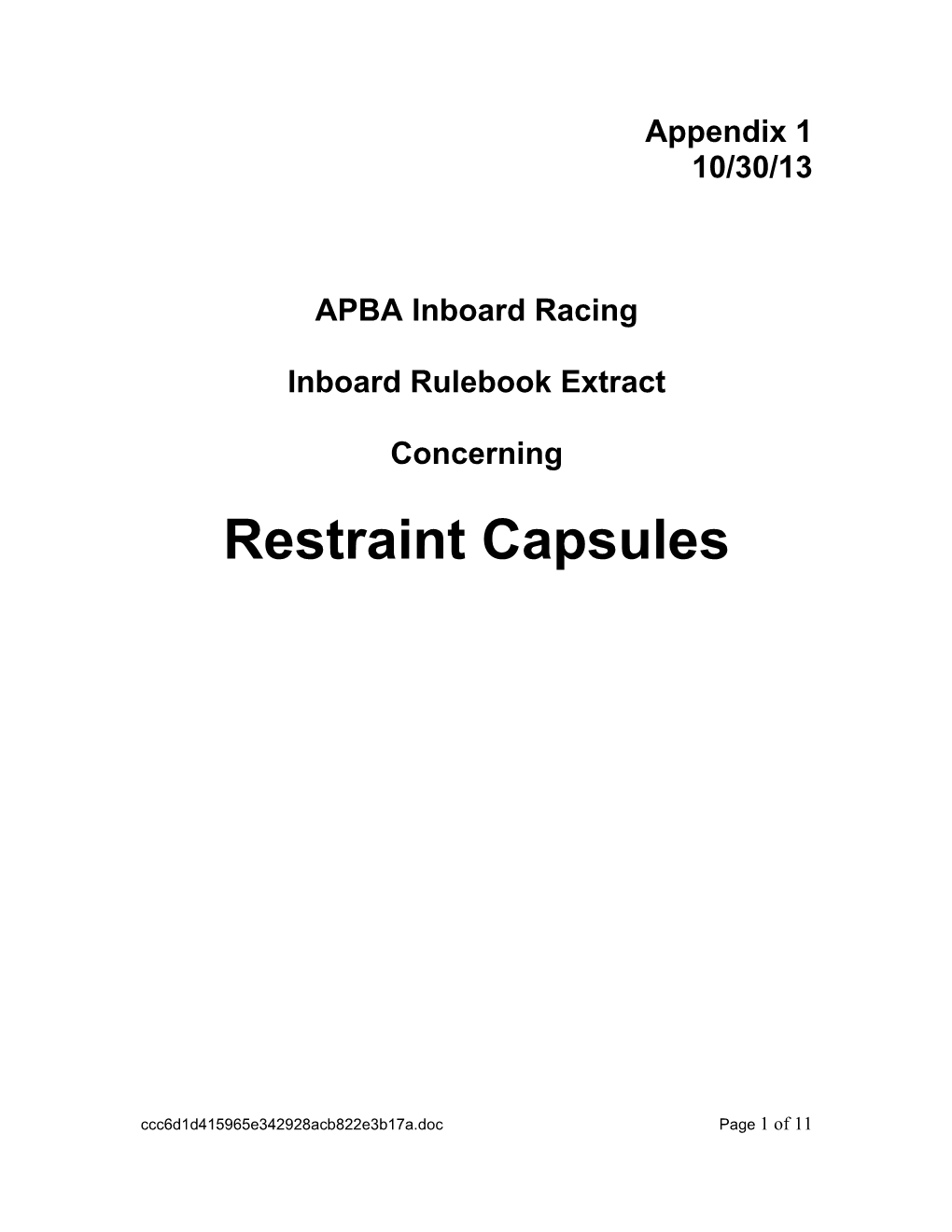 APBA Inboard Racing