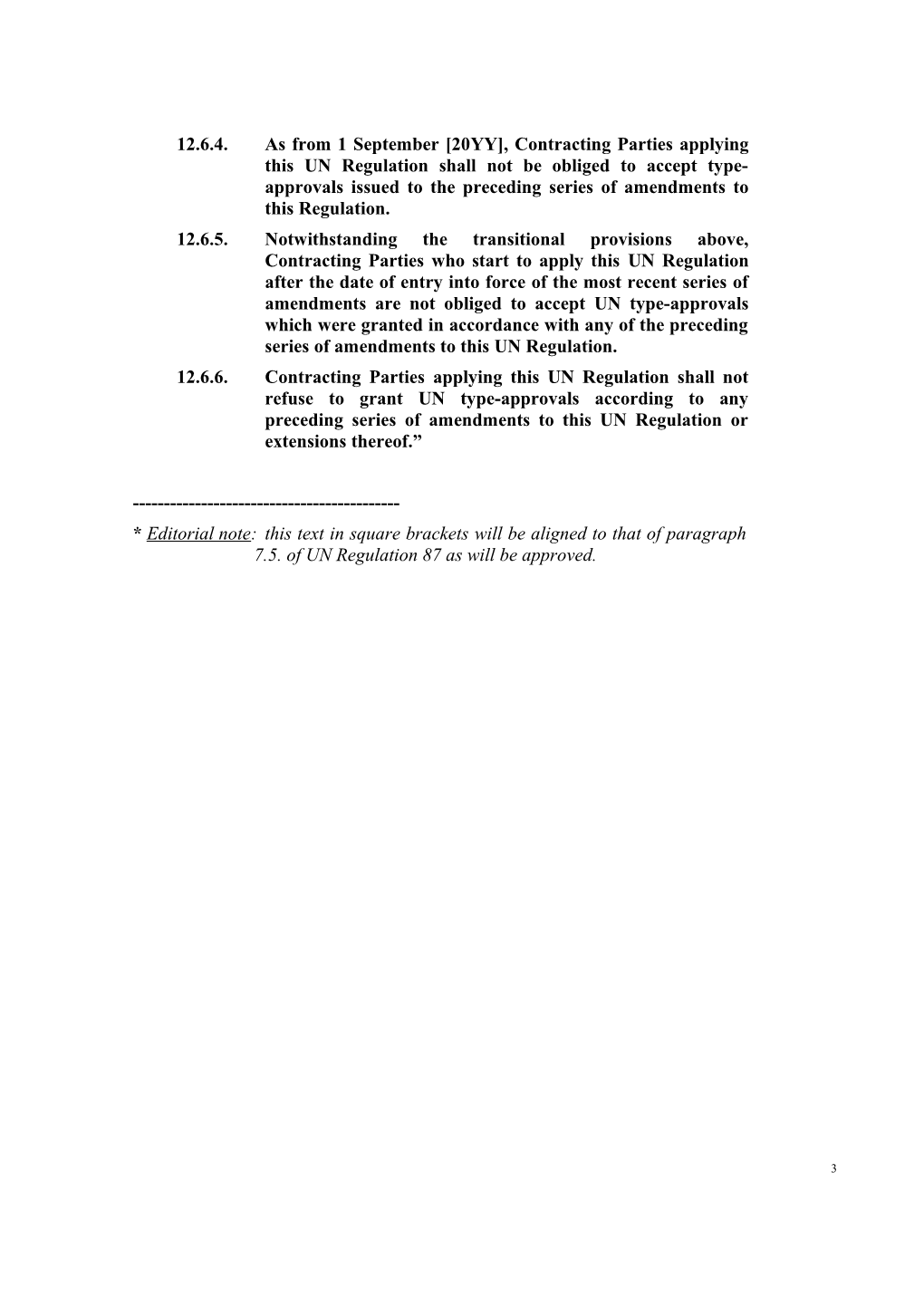 Proposal for 07 Series of Amendments to Regulation No. 48 (Installation of Lighting And