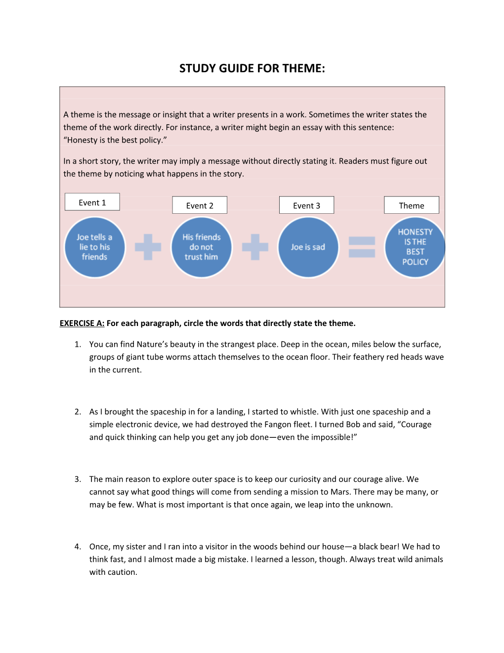 Study Guide for Theme