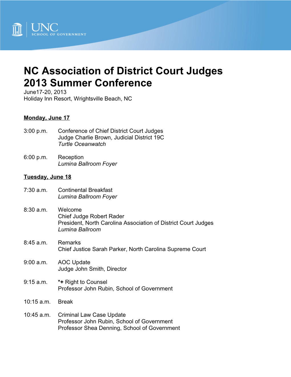 NC Association of District Court Judges