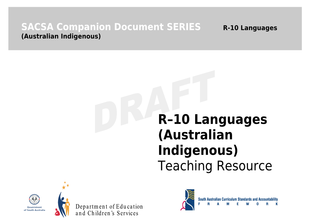 R 10 Languages (Australian Indigenous)
