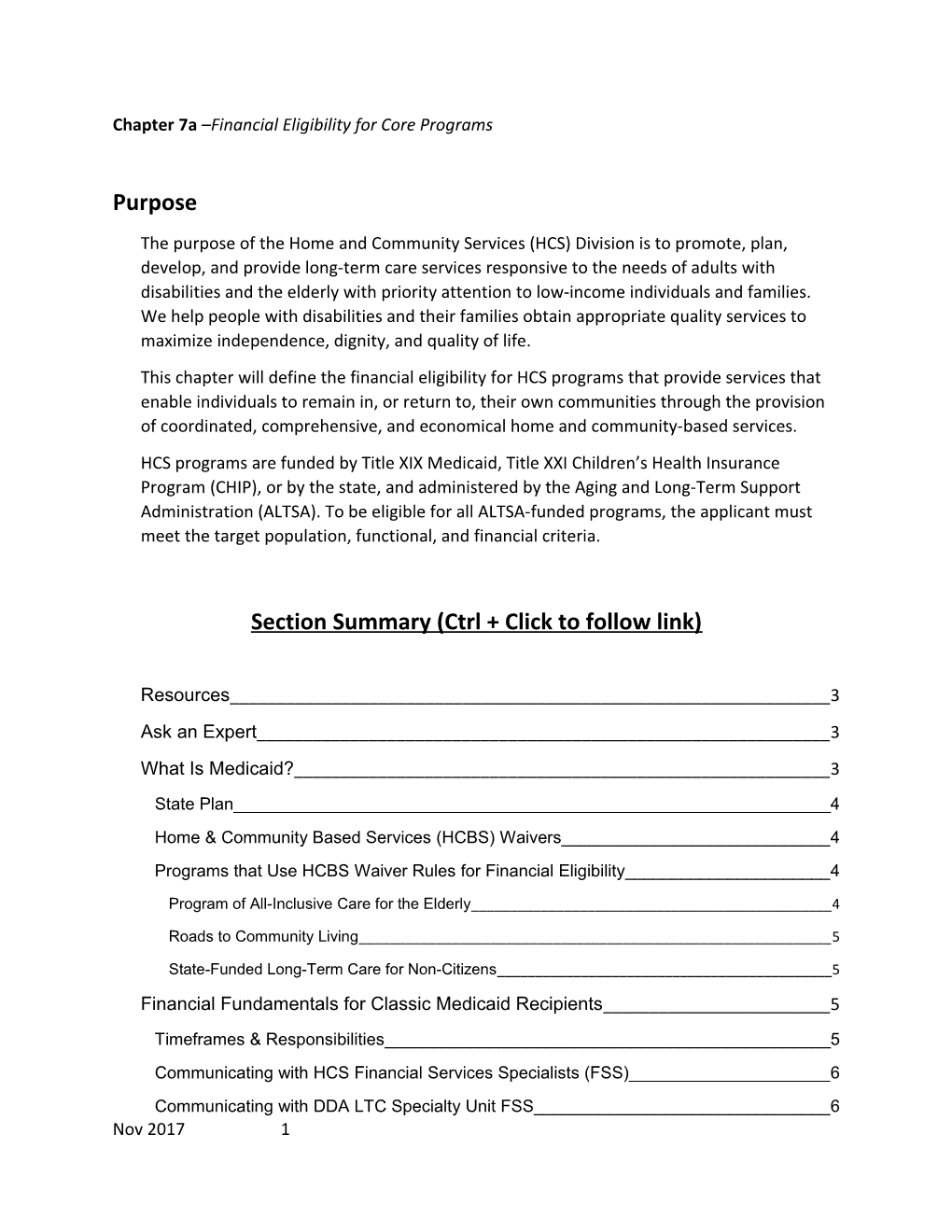 LTC Manual - Financial Chapter