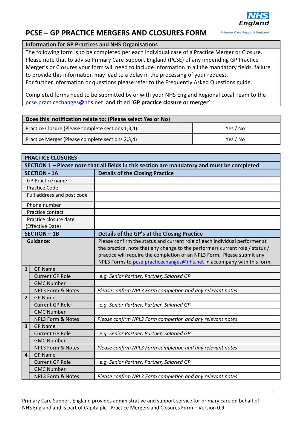 Primary Care Support England Provides Administrative and Support Service for Primary Care