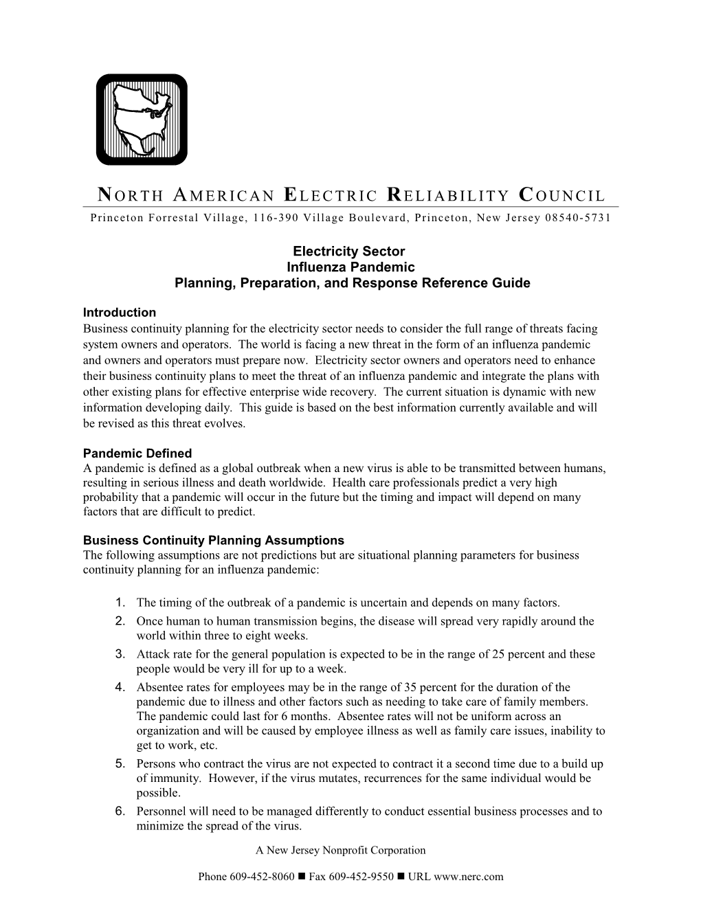 North American Electric Reliability C Ouncil