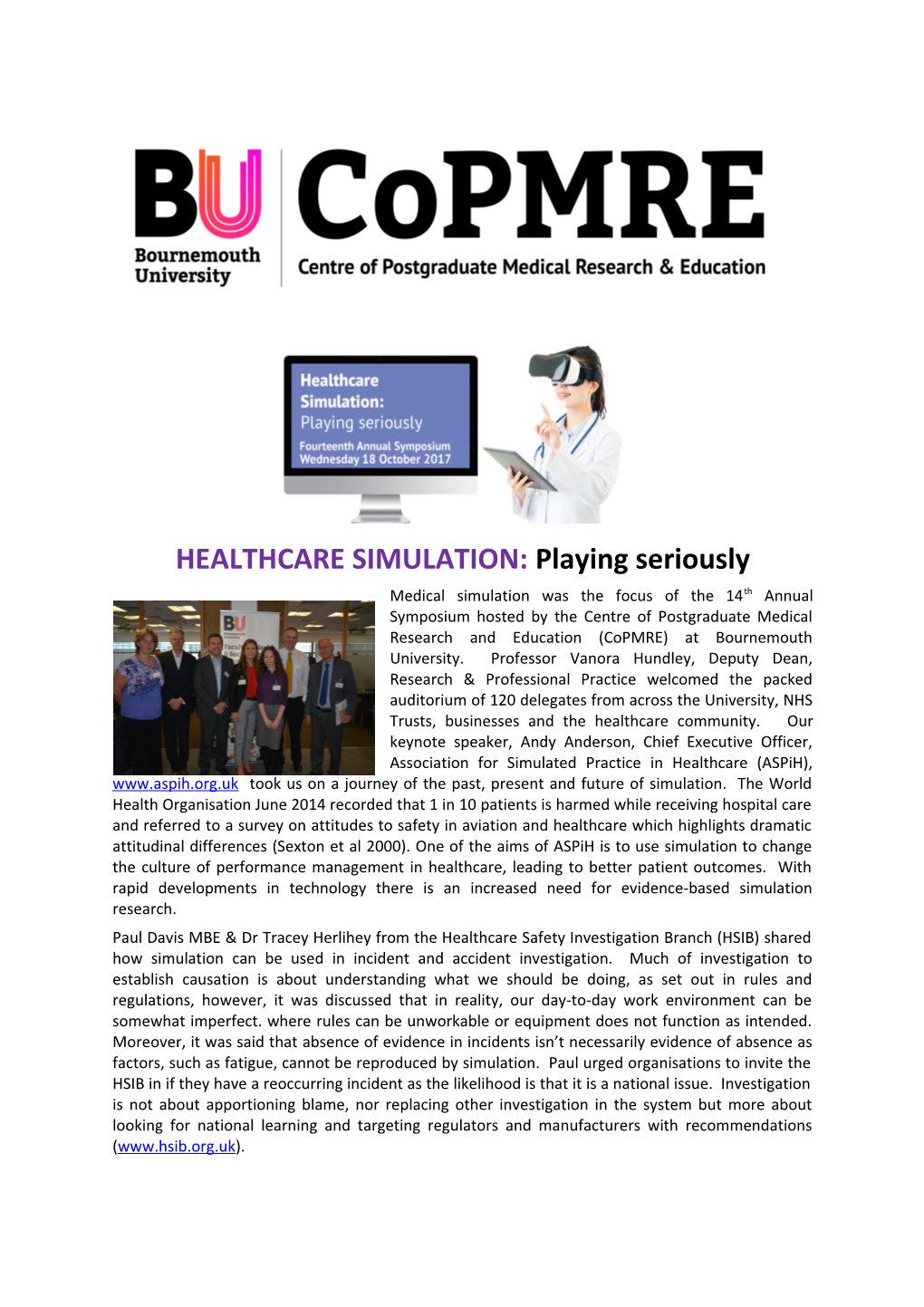 HEALTHCARE SIMULATION: Playing Seriously