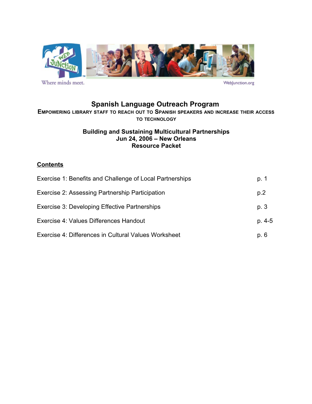 Exercise 4: Differences in Cultural Values Worksheet