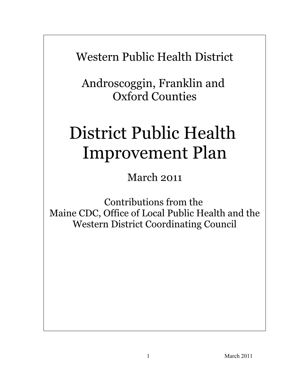 Western District Coordinating Council