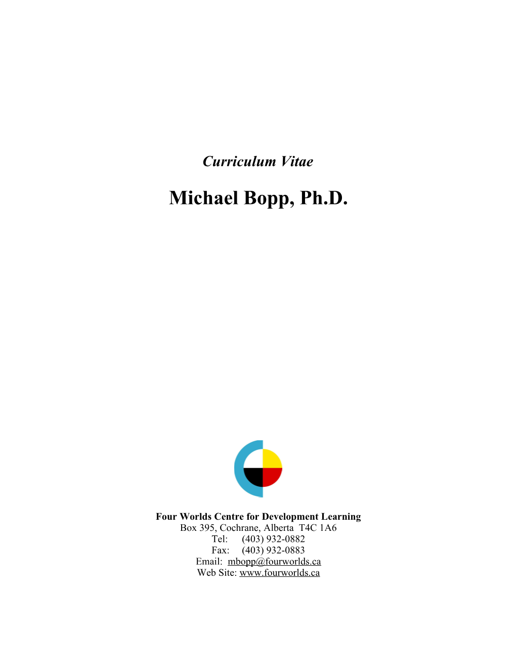 Michael Bopp Resume