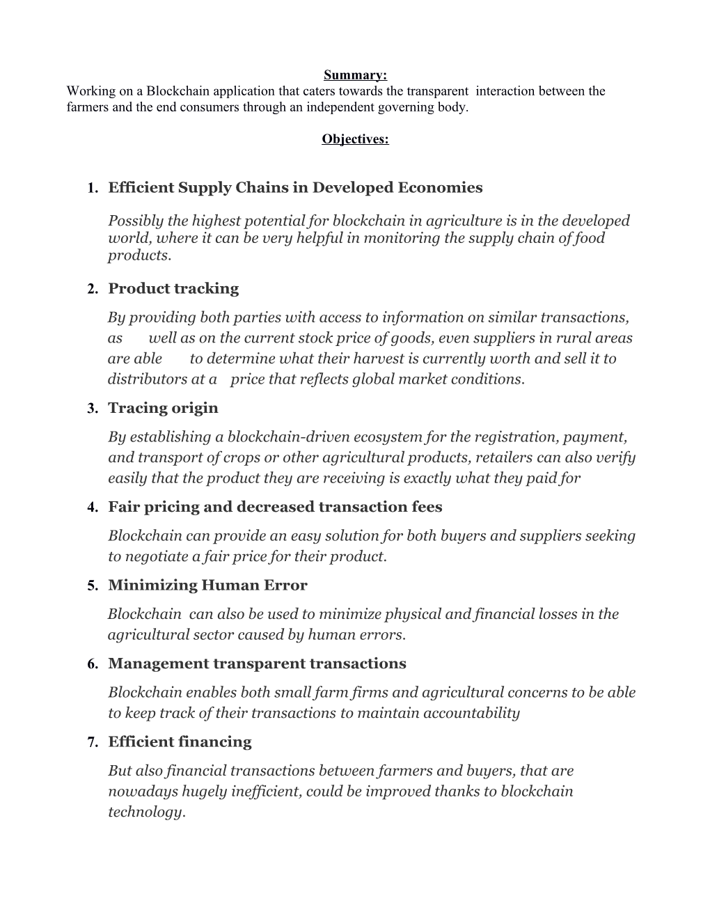 1.Efficient Supply Chains in Developed Economies