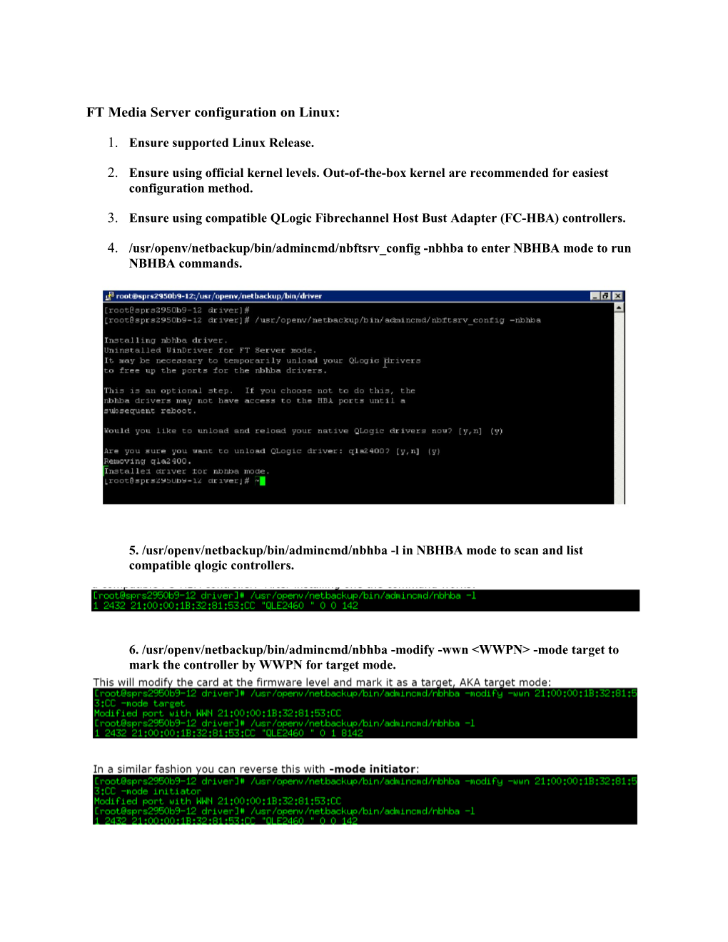 FT Media Server Configuration on Linux