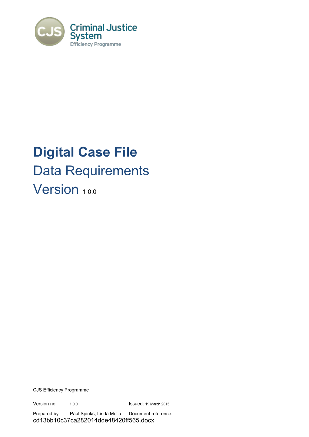 Digital Case File