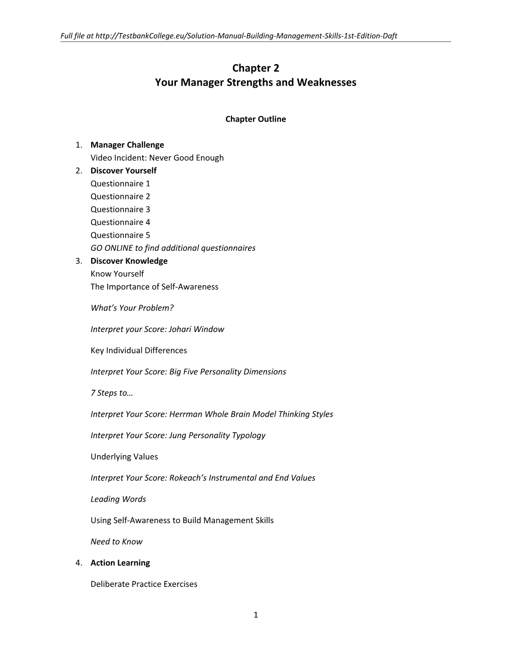 Your Manager Strengths and Weaknesses