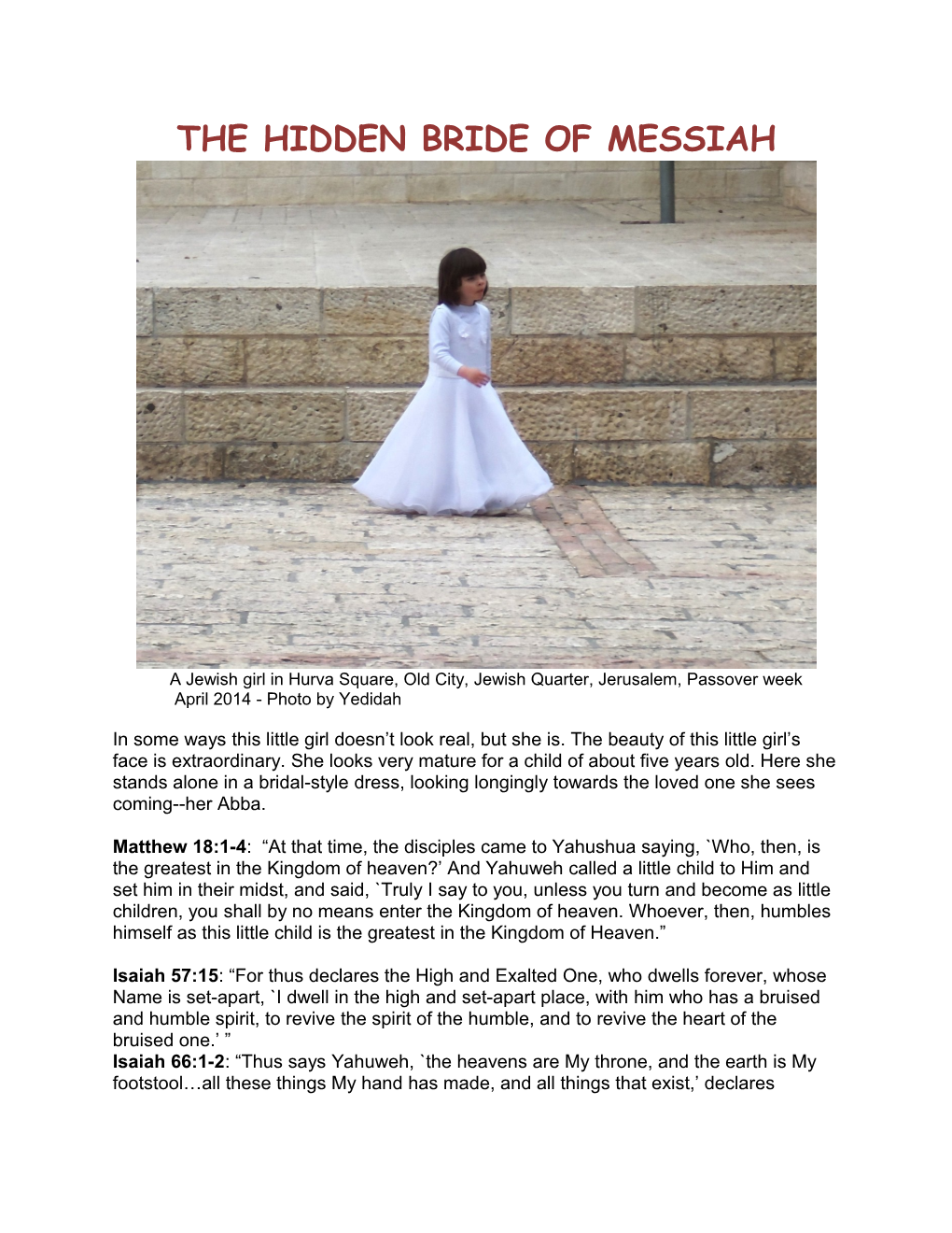 The Hidden Bride of Messiah