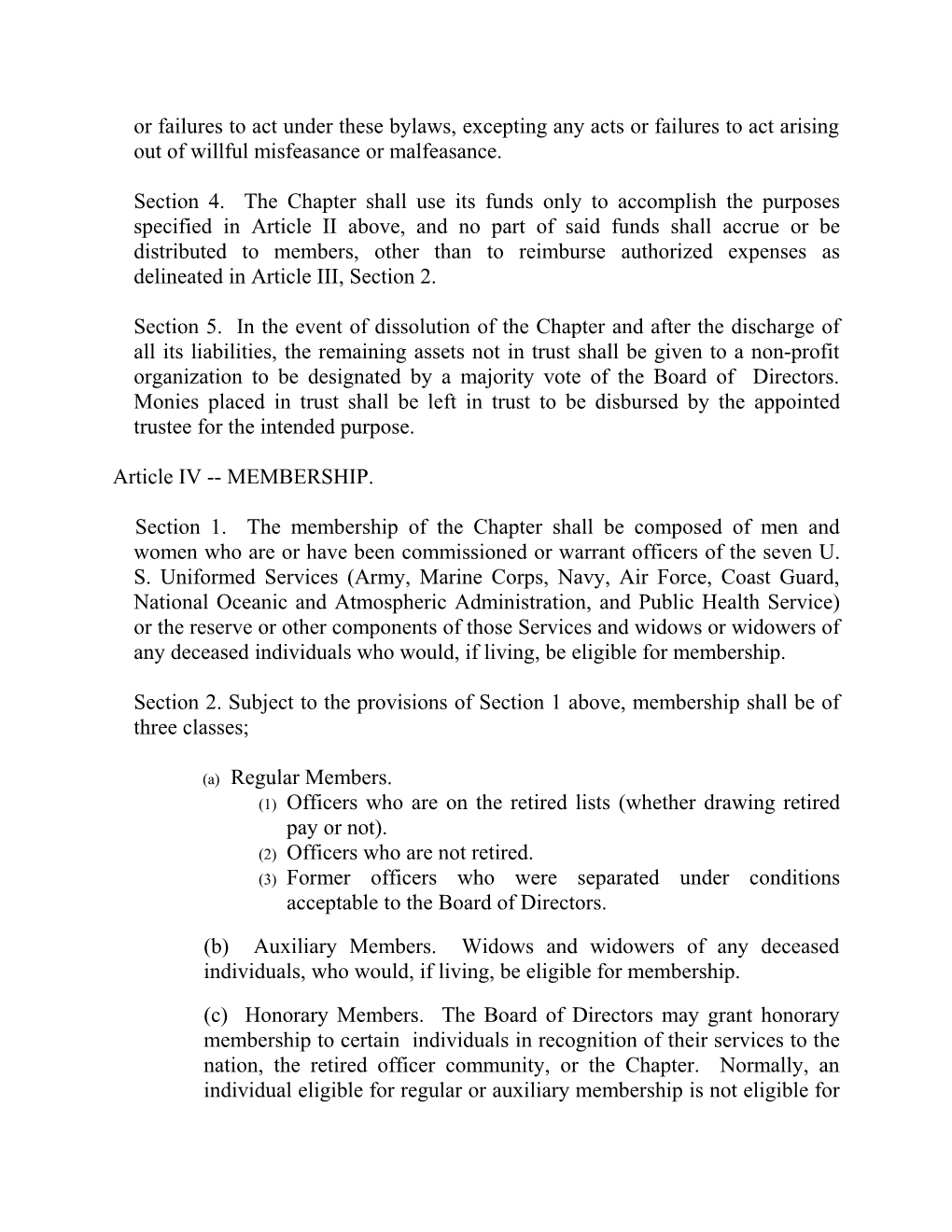 BYLAWS of the NORMAN CHAPTER Of