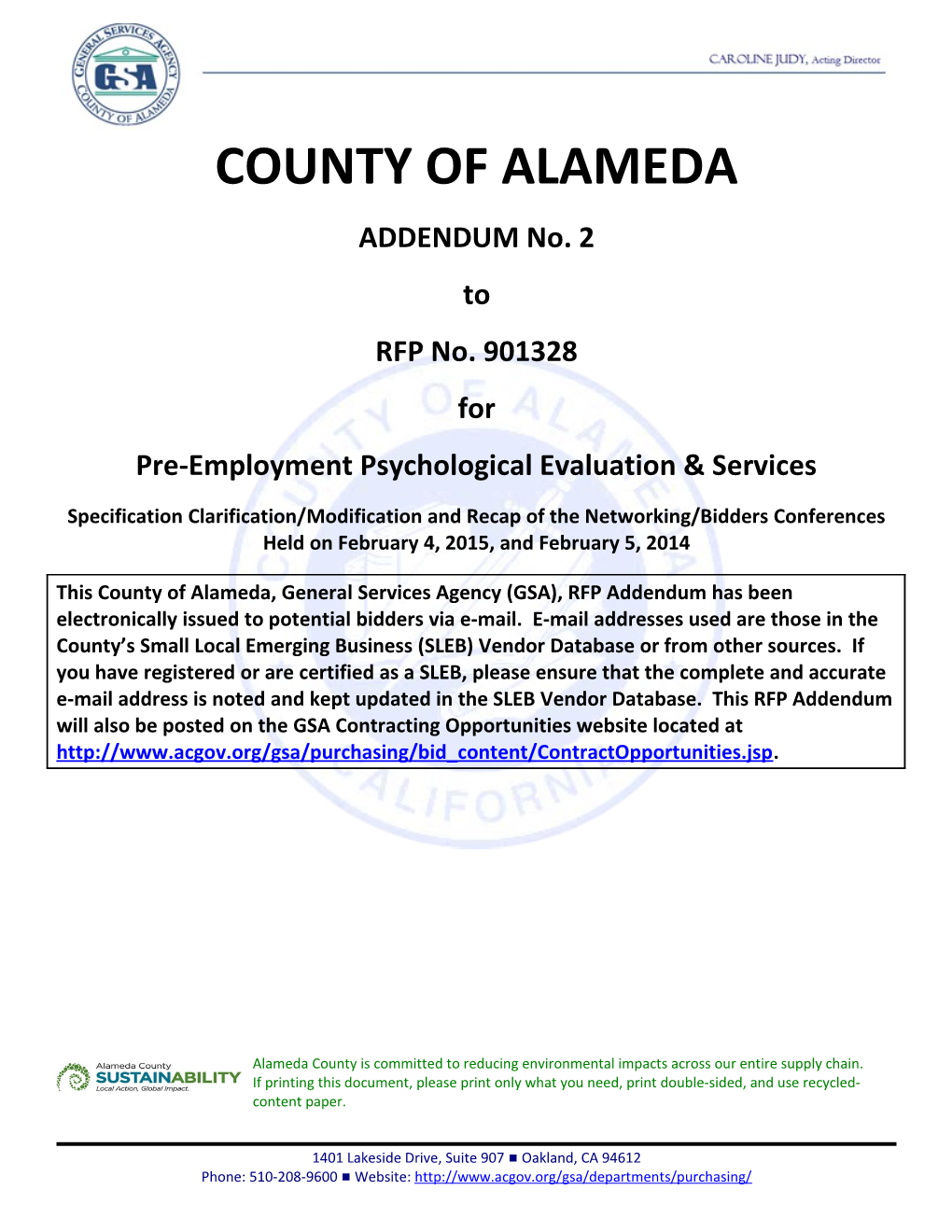 901328 Addendum 2 Pre-Emp Psycho Eval