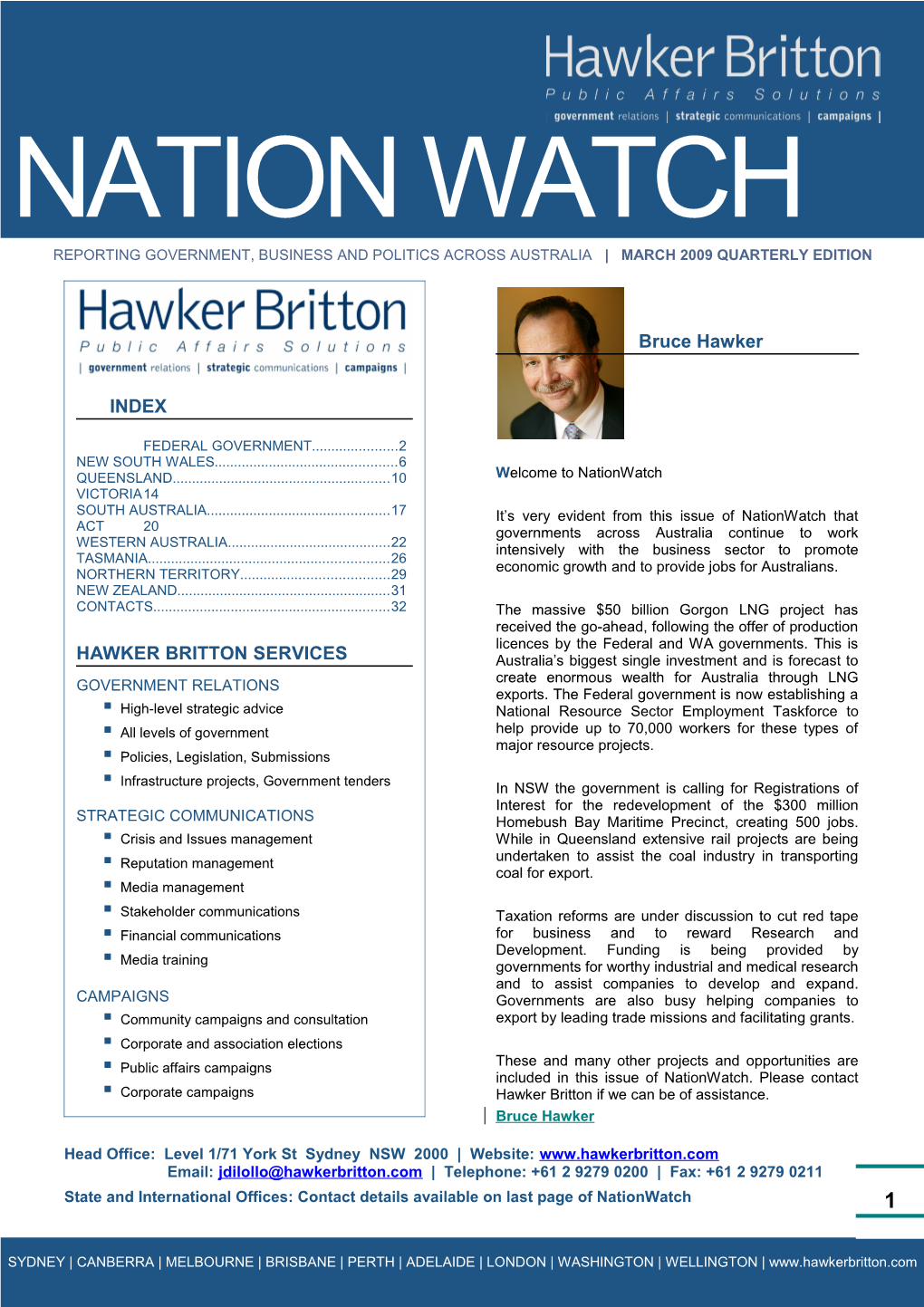 Welcome to Nationwatch