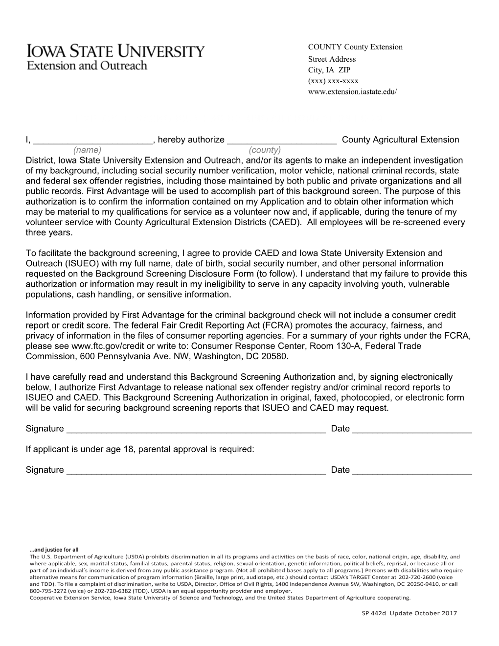 Employee Backgroundscreeningauthorization Form