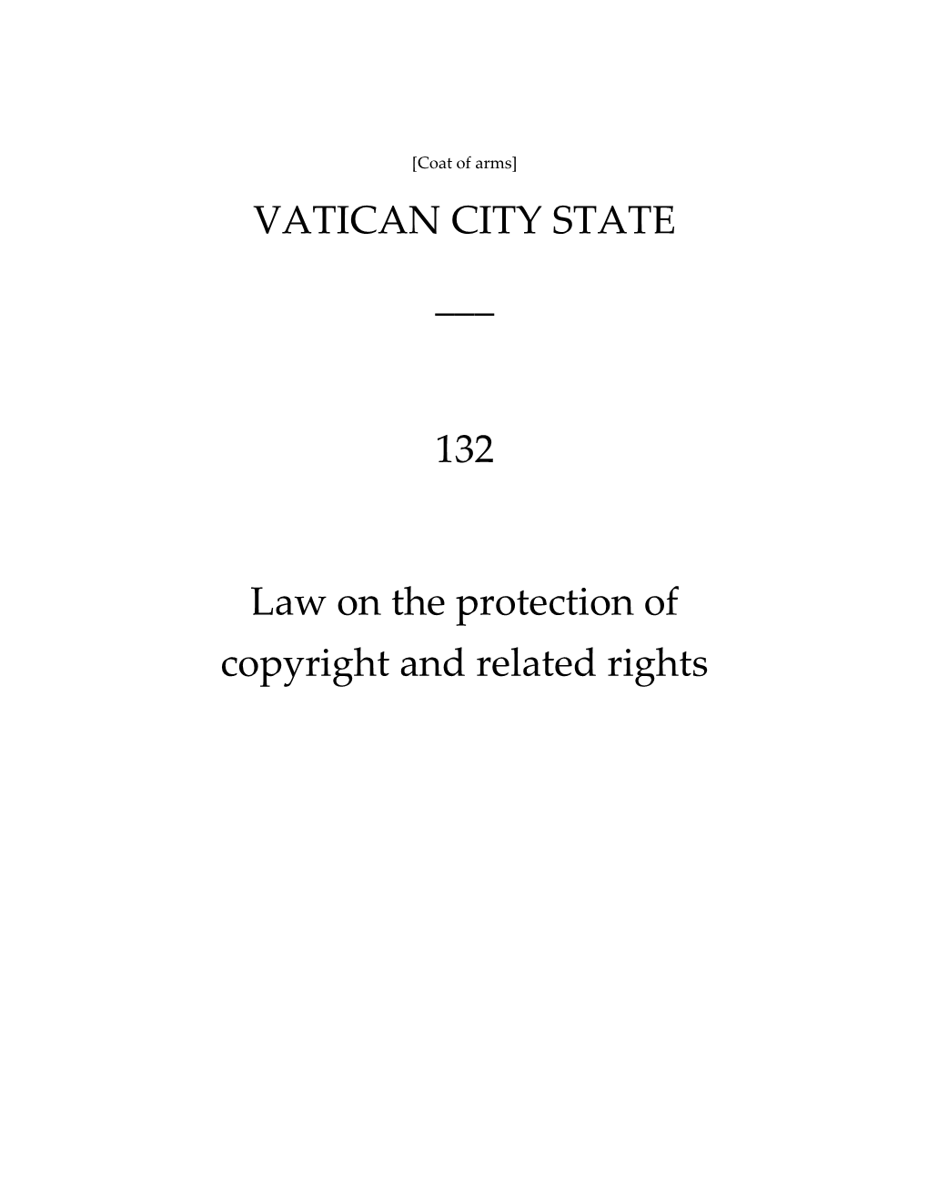 Law on the Protection of Copyright and Related Rights