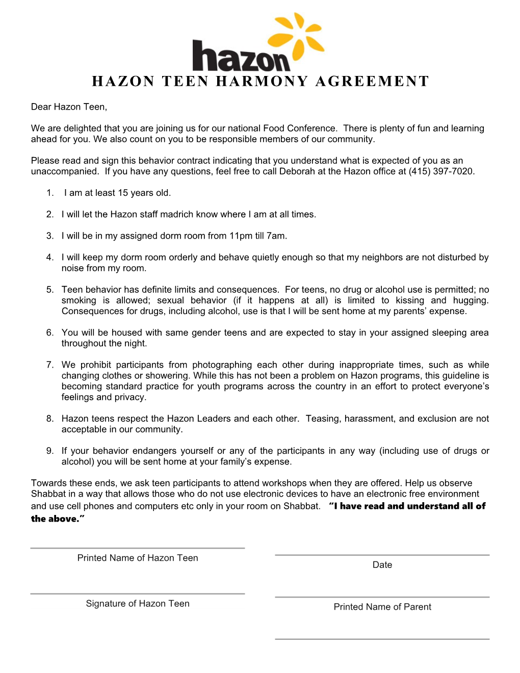 Quest Harmony Agreement