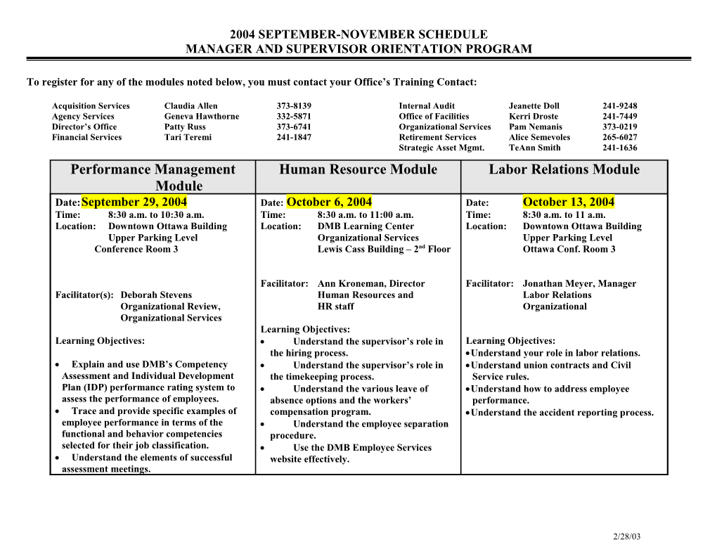 Registration for New Manager and Supervisor