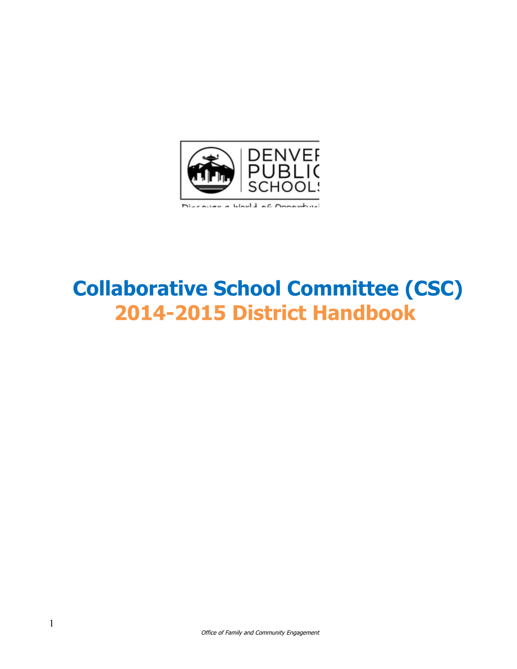 CSC District Handbook