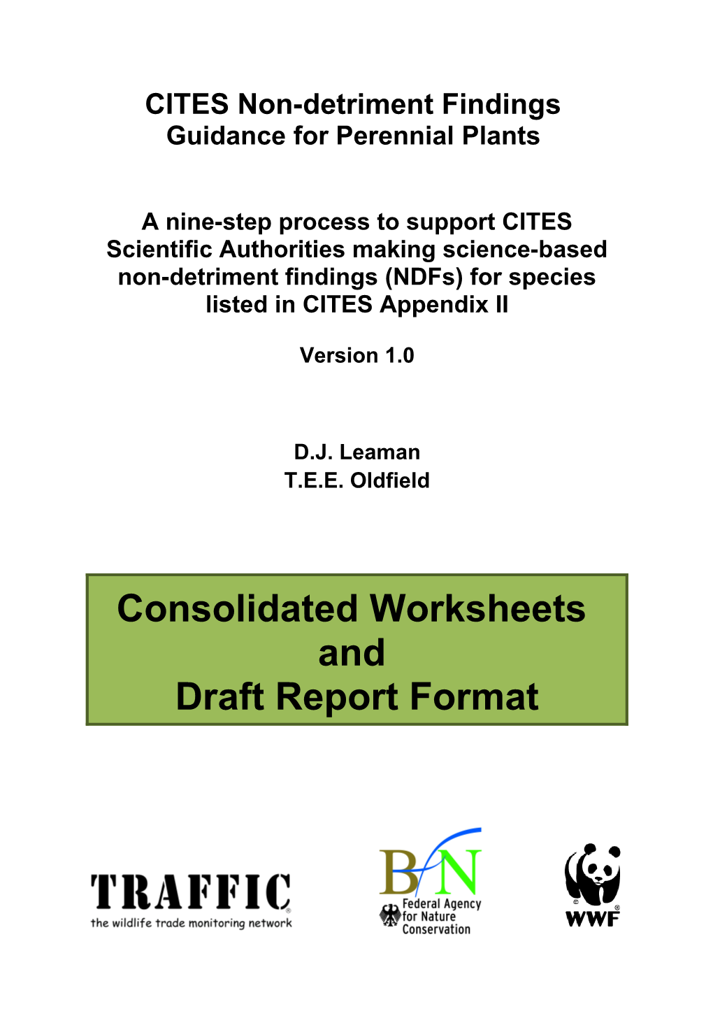 CITES Non-Detriment Findings (NDF)