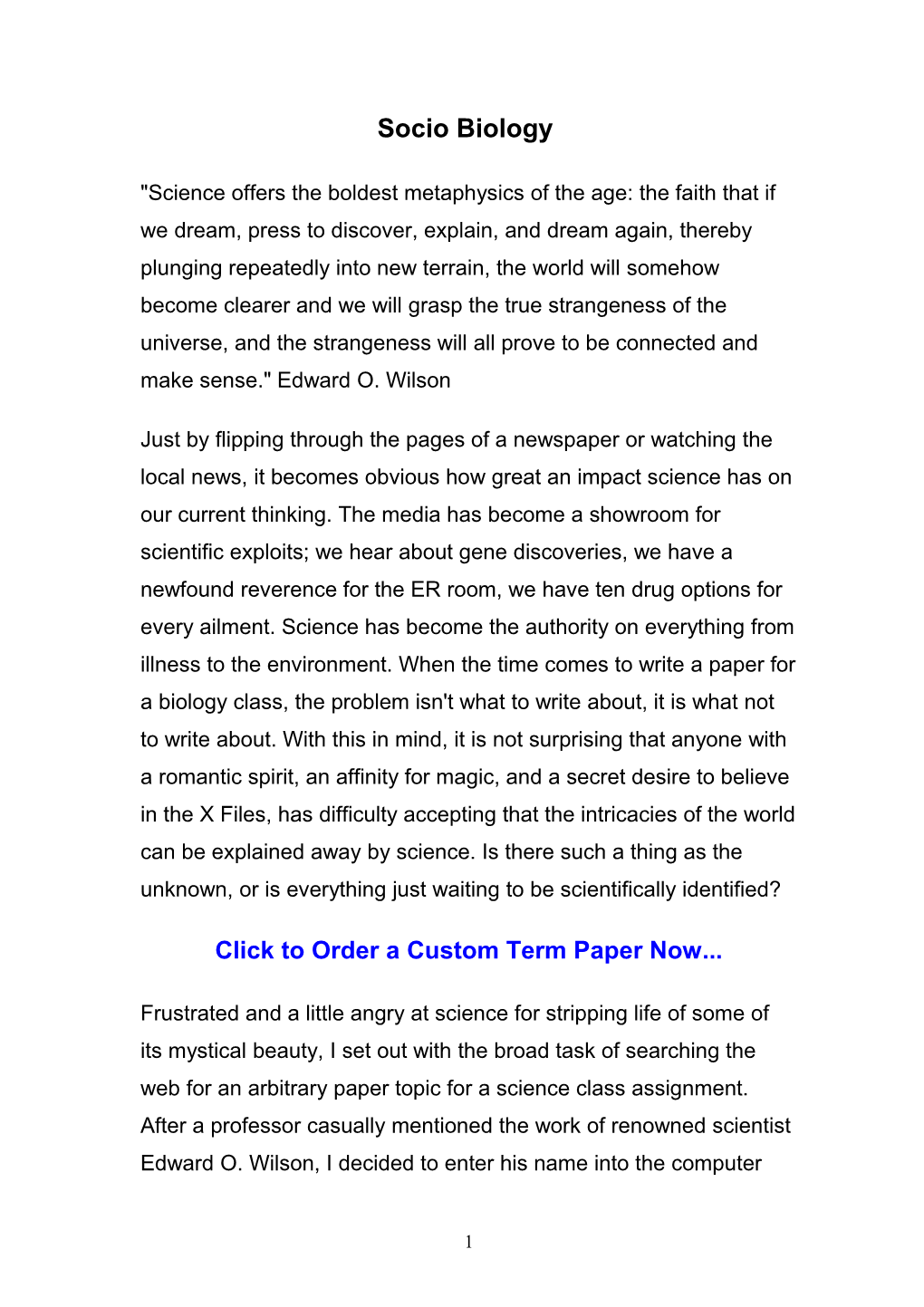 Click to Order a Custom Term Paper Now
