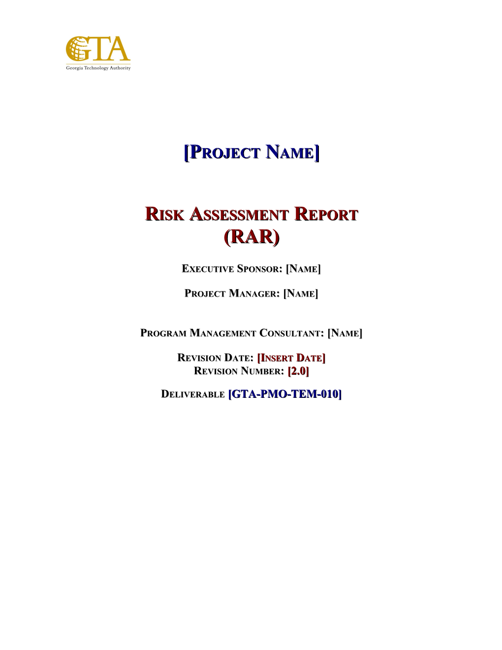 Risk Assessment Report (RAR)