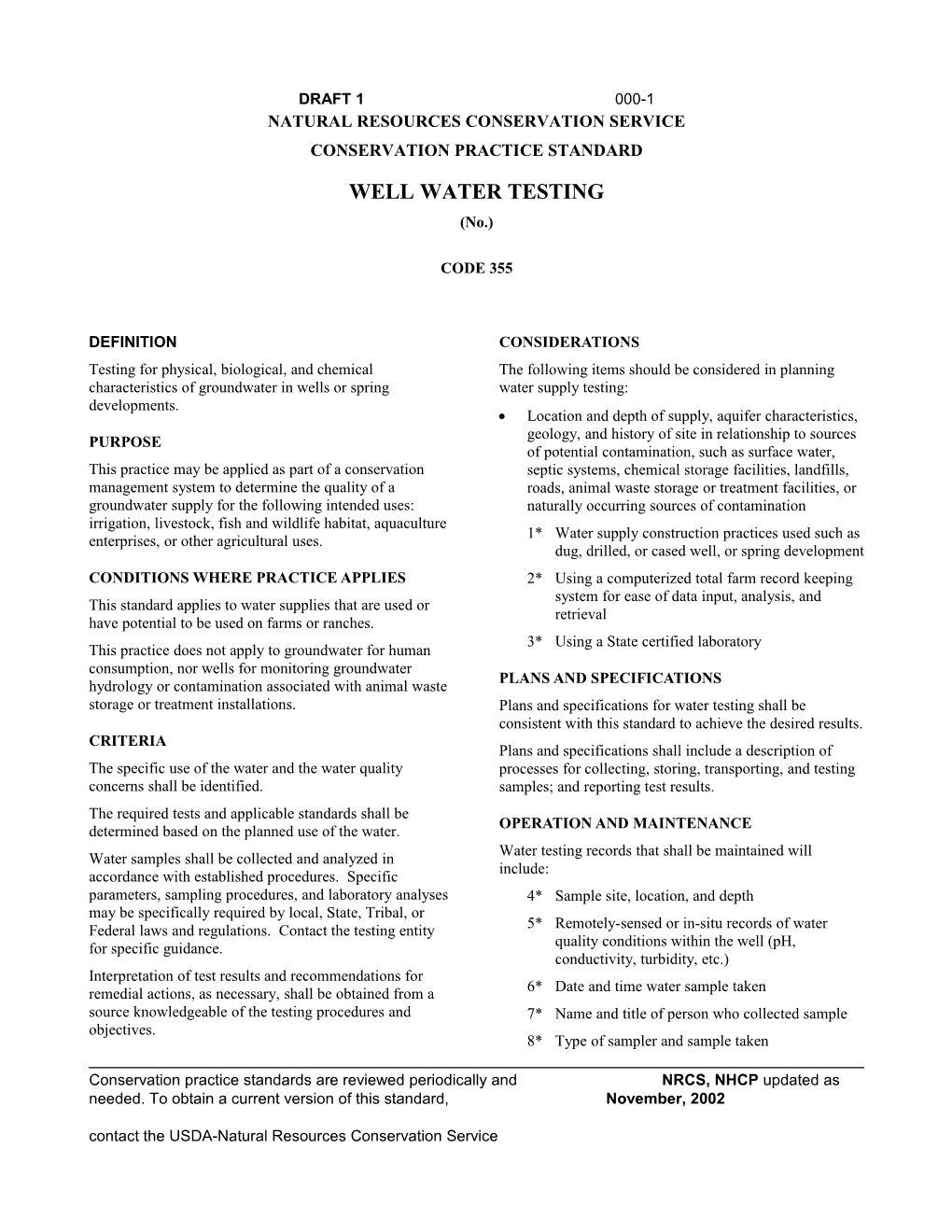 355-Well Water Testing