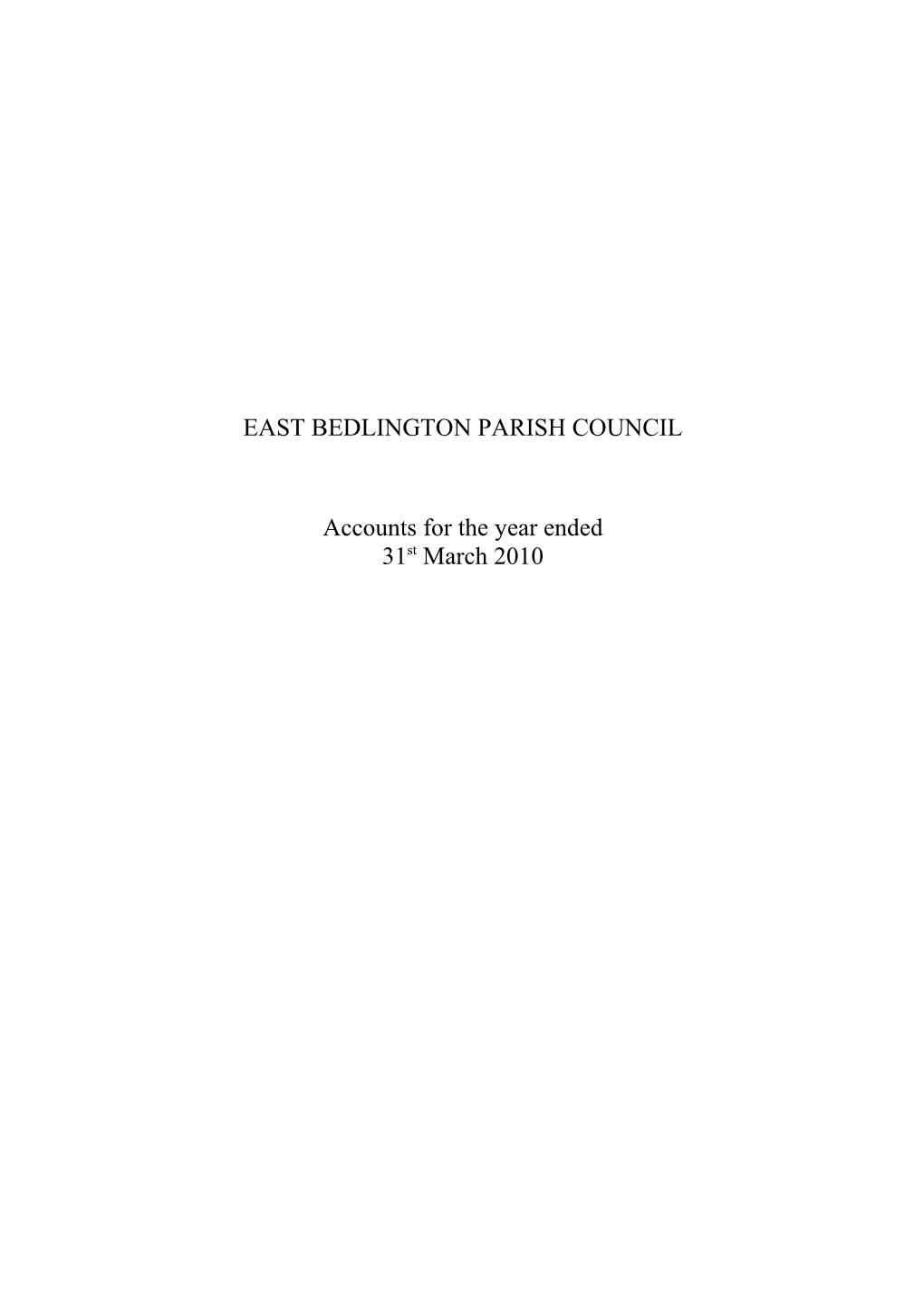 East Bedlington Parish Council