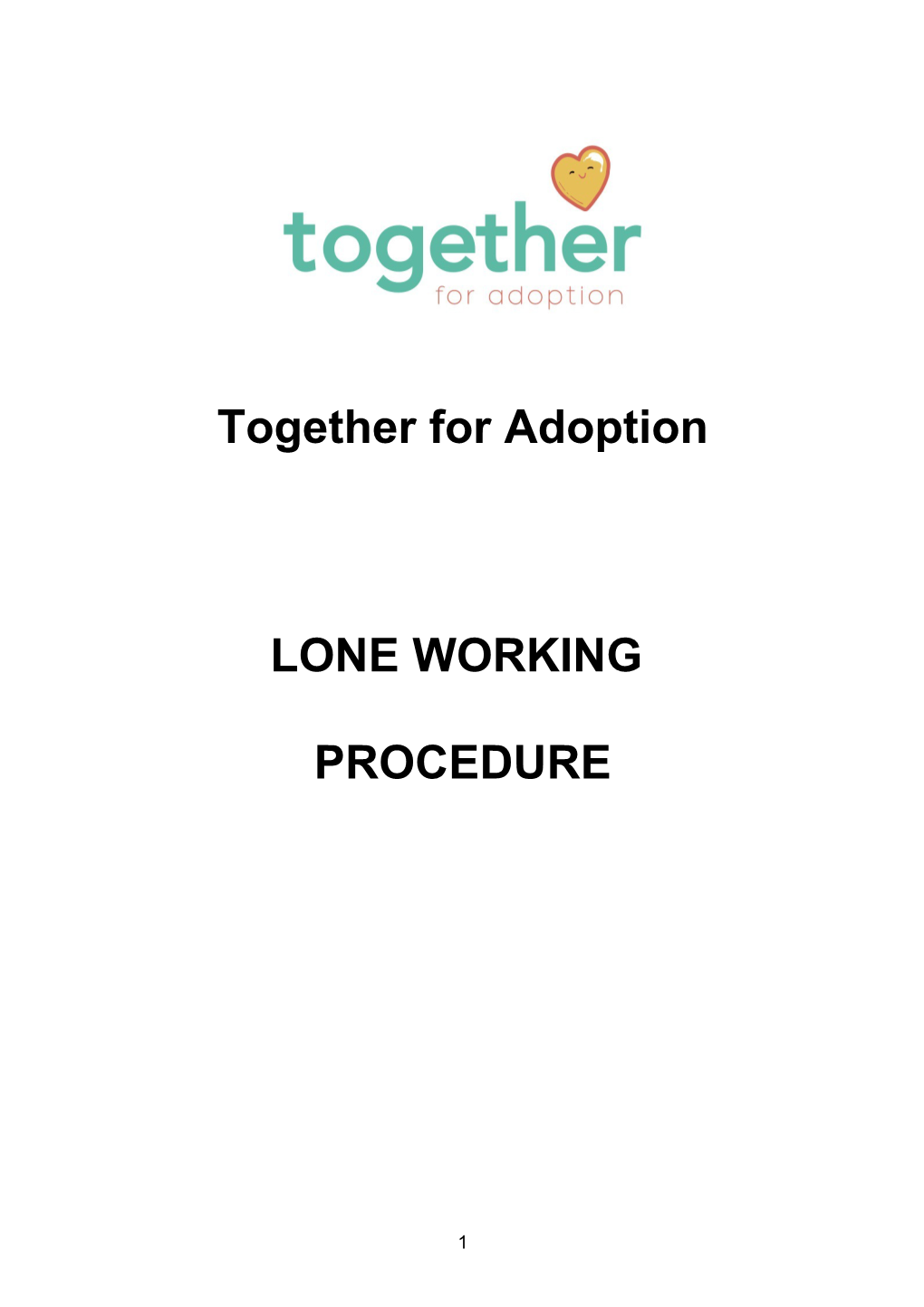 Lone Working Procedure for Social Workers