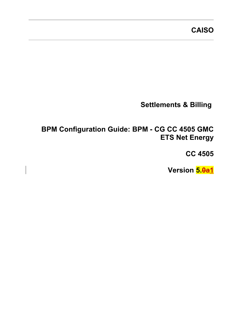 BPM - CG CC 4505 GMC ETS Net Energy